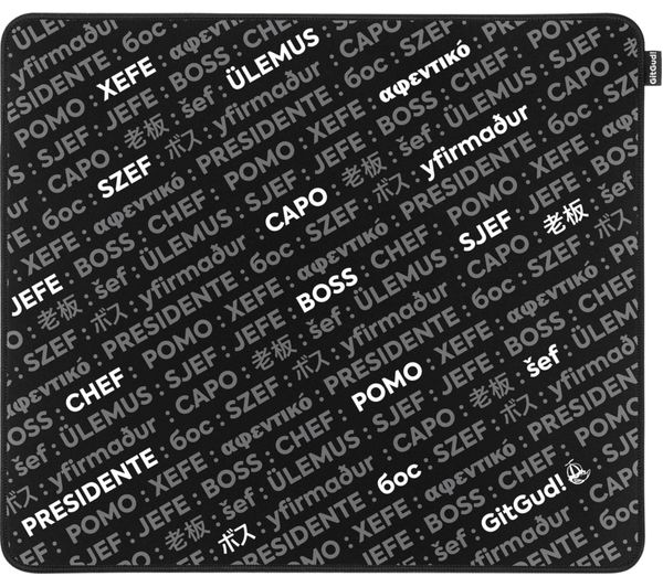 An image of GITGUD Bossman Mouse Mat - Multi-colour, XL