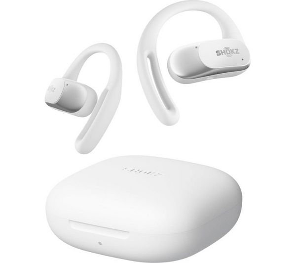 An image of SHOKZ OpenFit Air Wireless Bluetooth Earbuds - White