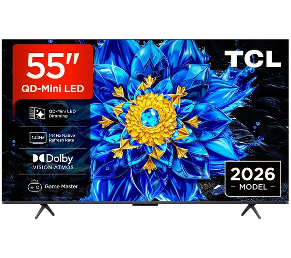 An image of TCL P8L 55" QD-Mini LED 4K HDR Smart Google TV 2026 - 55P8L-UK