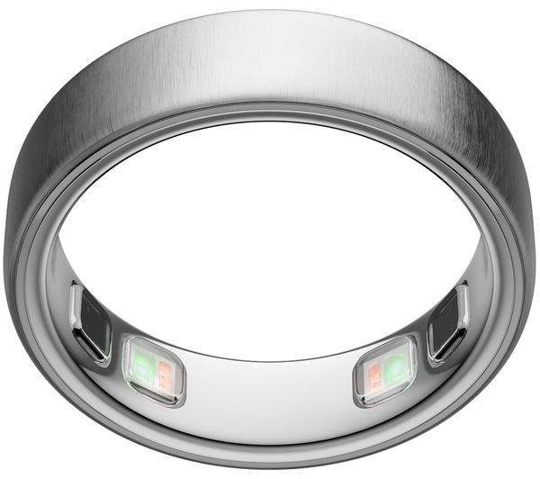 An image of OURA Ring 5 - Brushed Silver, Size 10