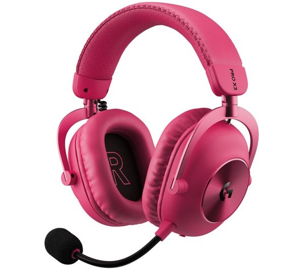 An image of LOGITECH PRO X3 LIGHTSPEED Wireless Gaming Headset - Magenta