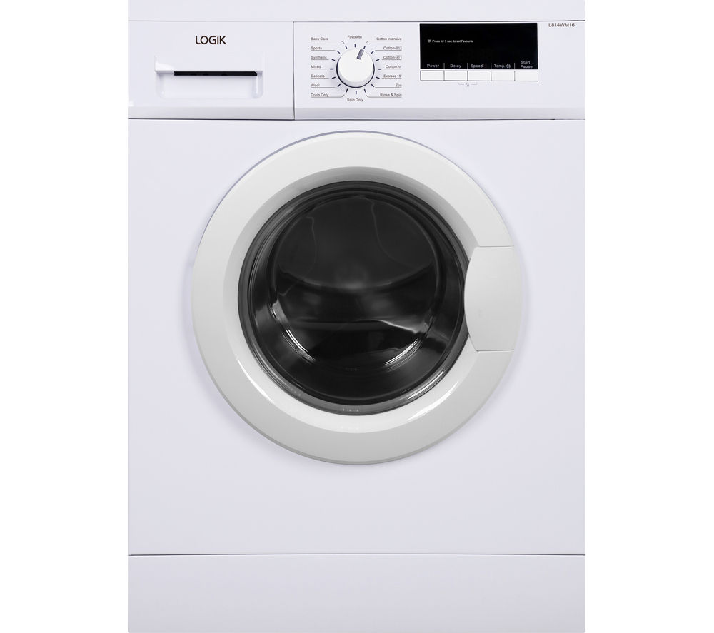 LOGIK L814WM16 Washing Machine – White, White