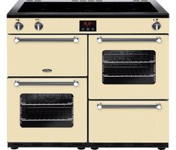 BELLING Kensington 100Ei CRM 100 cm Electric Induction Range Cooker - Cream & Chrome