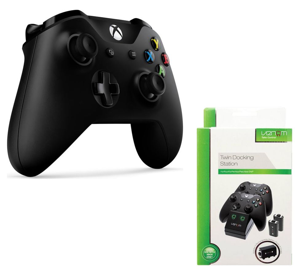 MICROSOFT Xbox One Wireless Gamepad & VS2851 Xbox One Twin Docking Station Bundle review