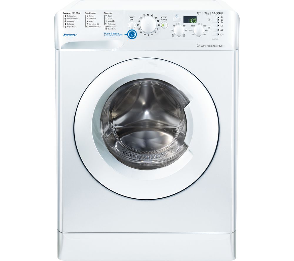 INDESIT Innex BWD 71453 W Washing Machine – White, White