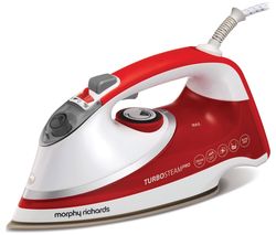 MORPHY RICHARDS Turbosteam Pro Pearl 303124 Steam Iron - White & Red