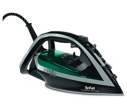 TEFAL Turbo Pro Anti Scale FV5640 Steam Iron - Black & Green