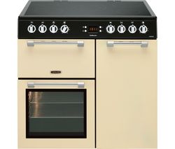LEISURE Cookmaster CK90C230C 90 cm Electric Ceramic Range Cooker - Cream & Chrome