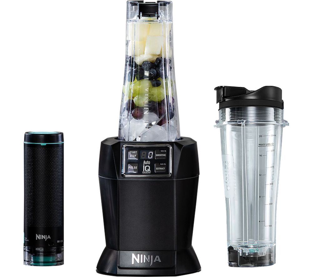 Nutri Ninja FreshVac BL580UKV Blender - Black & Silver, Black