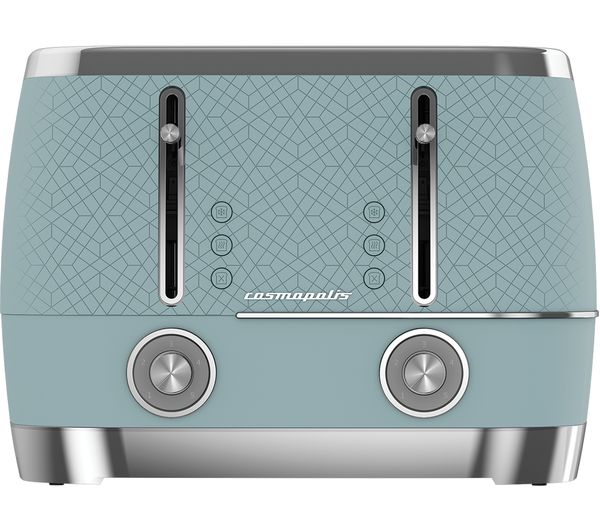 Image of BEKO Cosmopolis TAM8402T 4-Slice Toaster - Blue