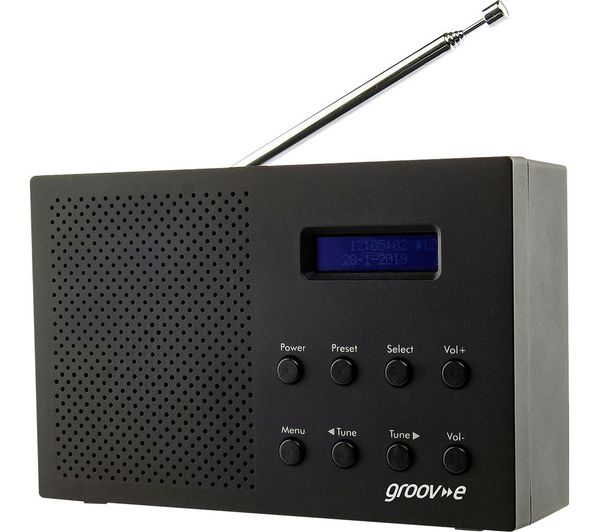 Groov E Paris Gv Dr03 Bk Portable Radio Black