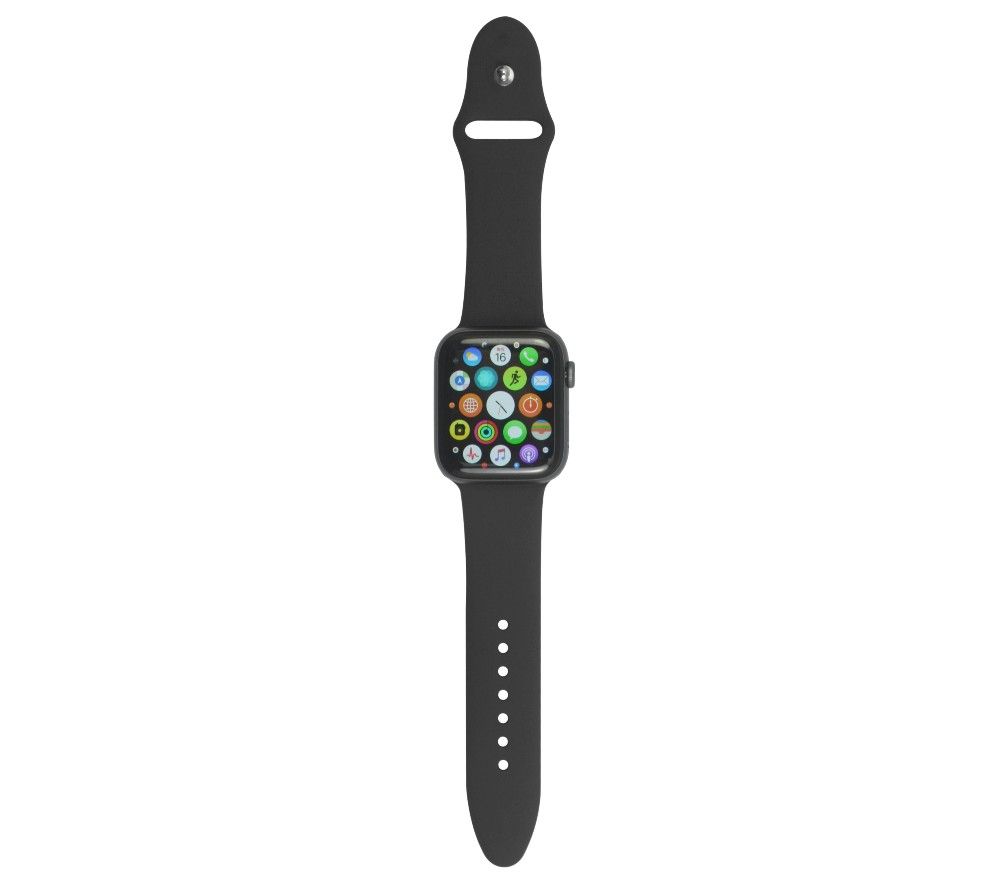 XQISIT Apple Watch 42 / 44 mm Silicone Strap - Black, Small