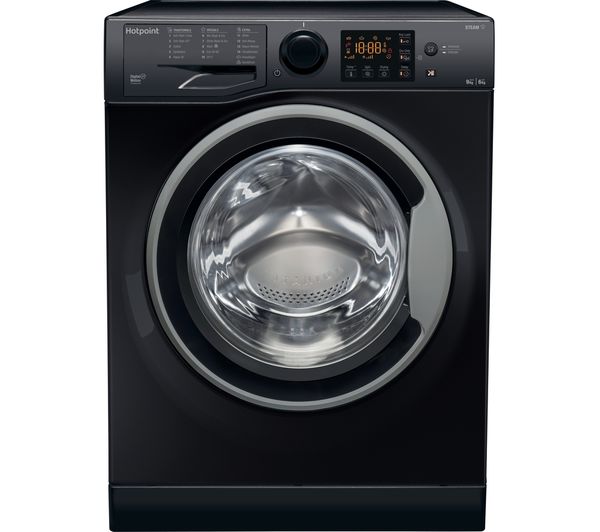 currys hotpoint black washing machine