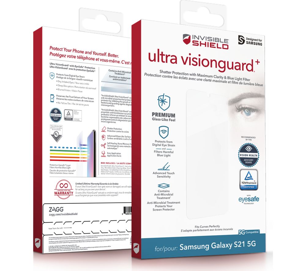 ZAGG InvisibleShield Ultra Visionguard Samsung Galaxy S21 Screen Protector review