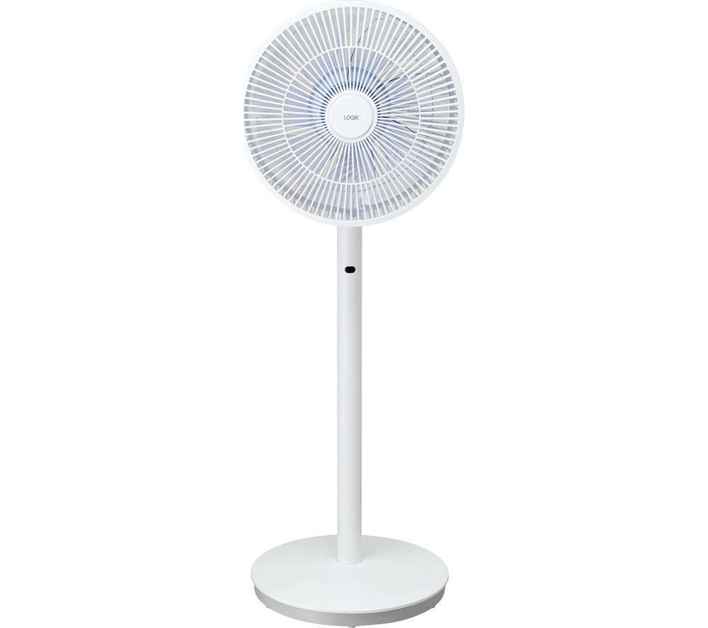 LOGIK L12PFW22 12" Pedestal Fan White Fast Delivery Currysie