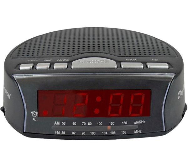 Lloytron Daybreak J2006bk Fm Am Clock Radio Black