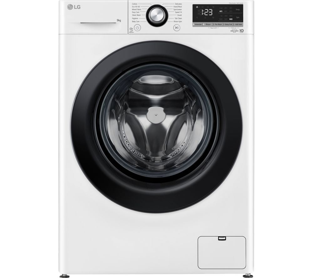 LG AI DD V3 FCV309WNE 9 kg 1400 Spin Washing Machine - White Fast ...