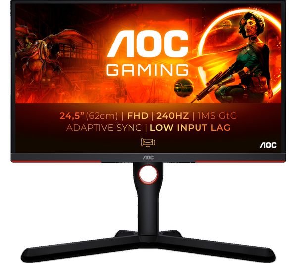 Image of AOC 25G3ZM/BK Full HD 24.5" VA LCD Gaming Monitor - Black