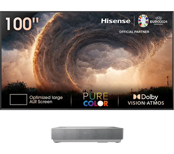 Image of HISENSE 100L5HTUKD Smart 4K Ultra HD HDR Laser TV with Amazon Alexa
