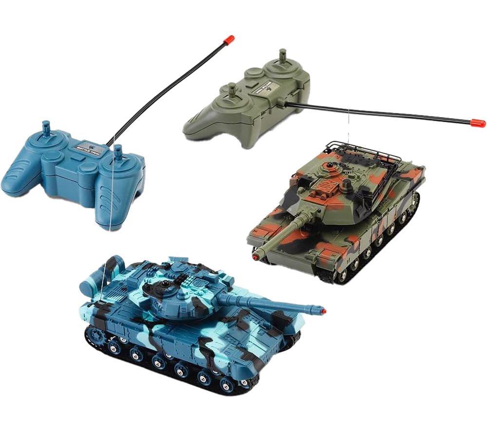 SK-00133 RC Battle Tanks Twin Pack - Green & Blue