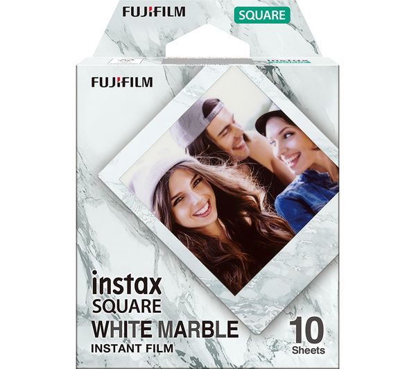 Image of INSTAX Square White Marble Camera Film - 10 Shot Pack