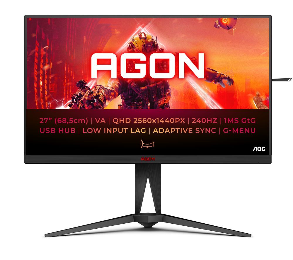 AG275QZN Quad HD 27" VA LCD Gaming Monitor - Black