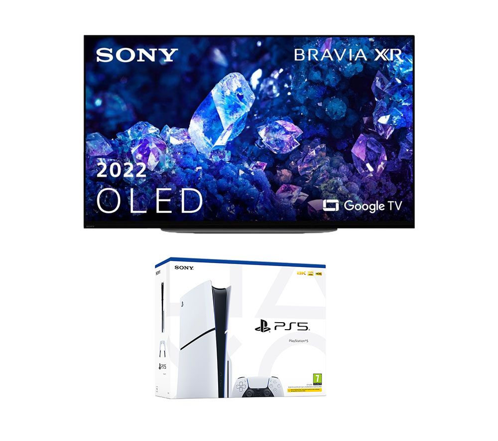 BRAVIA XR-48A90KU 48" Smart 4K Ultra HD HDR OLED TV & PlayStation 5 Model Group (Slim) Bundle