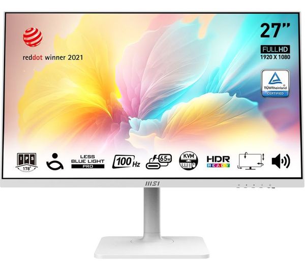 Msi Modern Md272xpw Full Hd 27 Ips Lcd Monitor White