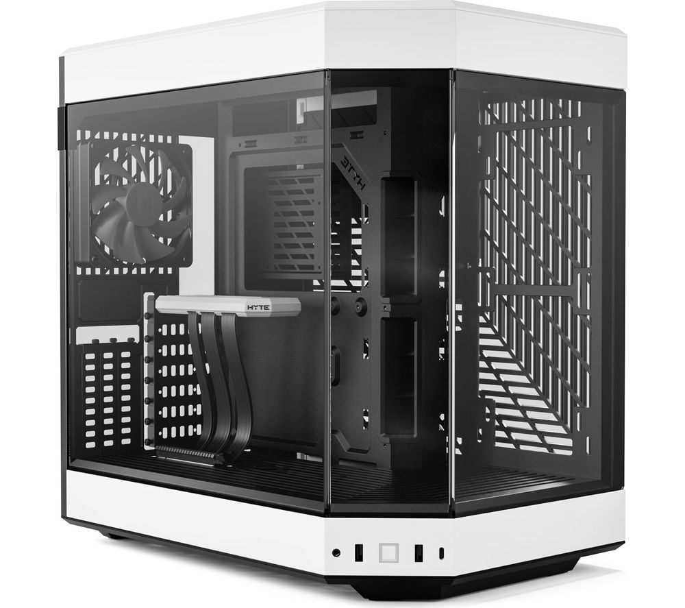 Y60 E-ATX Mid-Tower PC Case - White & Black