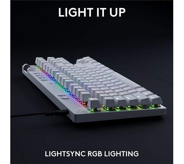 LOGITECH PRO X TKL RAPID Gaming Keyboard - White - 920-013288