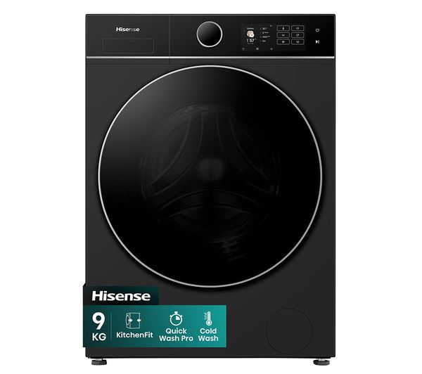 Hisense Kitchenfit 5i Series Wf5i9043bbfs Wifi Enabled 9 Kg 1400 Spin Washing Machine Black