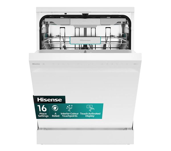 Hisense Hs673a90wuk Full Size Wifi Enabled Dishwasher White Hisense Hs673a90wuk Full Size Wifi Enabled Dishwasher White