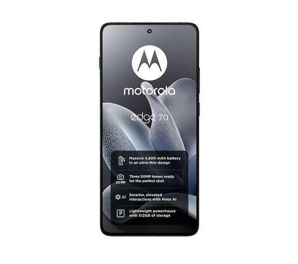 An image of MOTOROLA Edge 70 - 512 GB, Gadget Grey