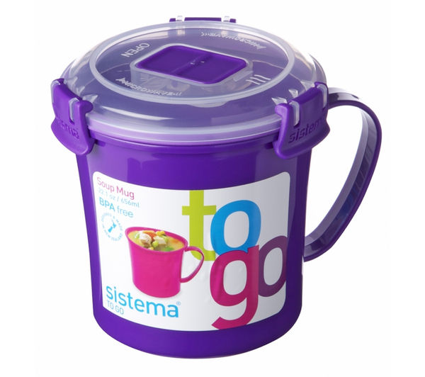 SISTEMA 656 ml Soup To Go Mug, Pink