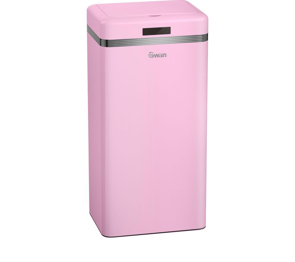 Buy SWAN Retro 45litre Rectangular Bin Pink Free Delivery Currys