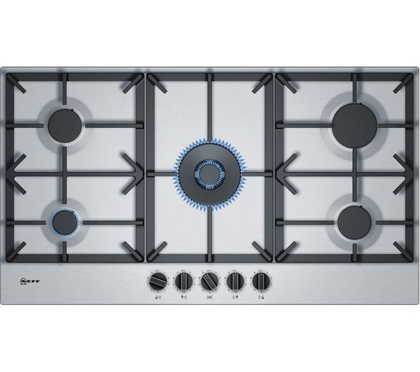 NEFF N70 T29DS69N0 Gas Hob - Stainless Steel, Stainless Steel