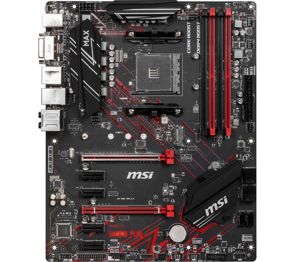 Buy MSI GAMING PLUS MAX AMD B450 AM4 Motherboard | Free Delivery | Currys