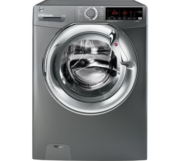 Image of HOOVER H-Wash 300 H3WS68TAMCGE NFC 8 kg 1600 Spin Washing Machine - Graphite