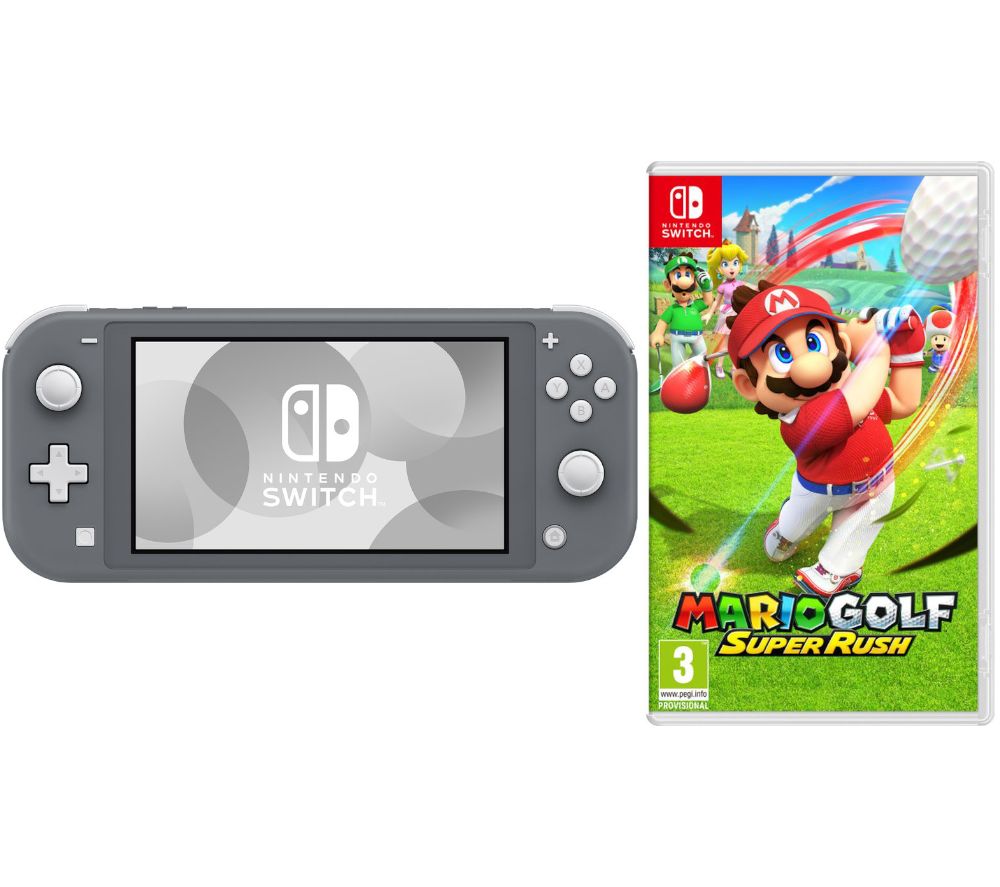 NINTENDO Switch Lite Grey & Mario Golf: Super Rush