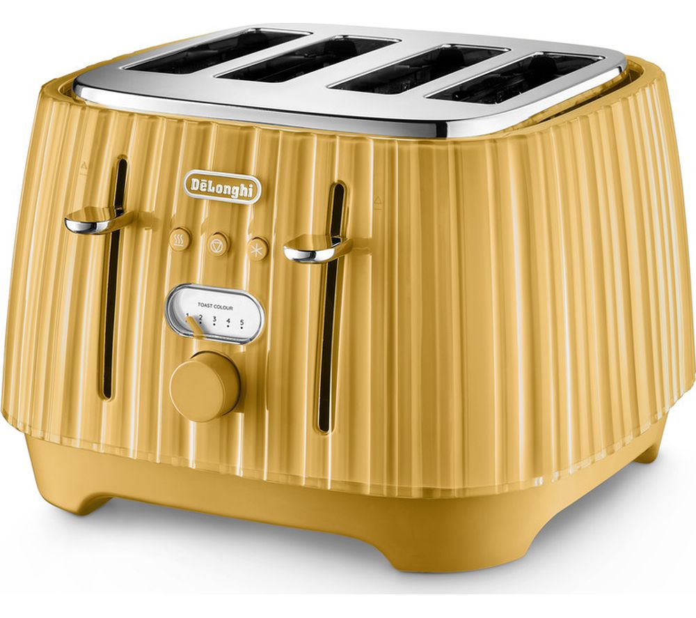 Delonghi ballerina ctd4003 y 4 slice toaster yellow fast delivery