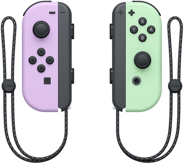 Nintendo Switch Joy Con Wireless Controllers Pastel Purple Pastel Green