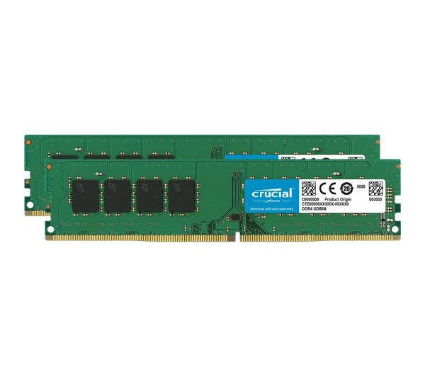 Image of CRUCIAL DDR4 3200 MHz PC RAM - 16 GB x 2