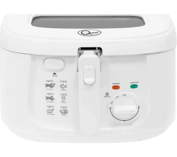 An image of QUEST 35230 Deep Fryer - White