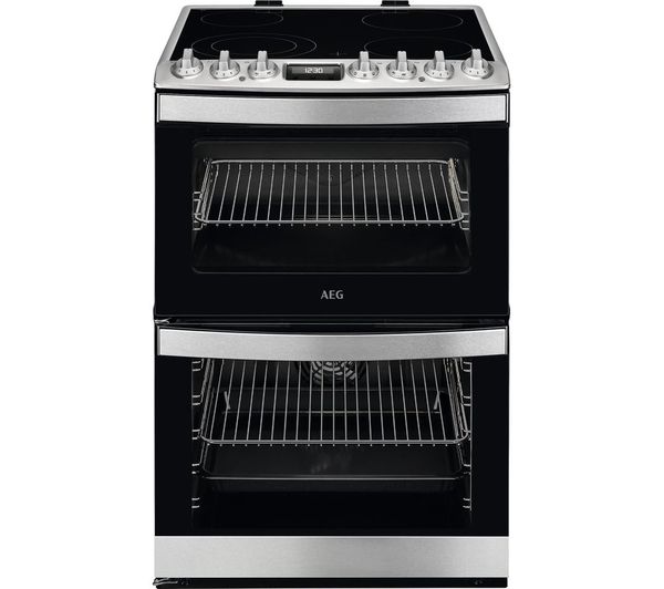 Aeg 6000 Steambake Ccs6742acm 60 Cm Electric Ceramic Cooker Stainless Steel