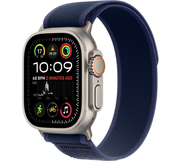 Image of APPLE Watch Ultra 2 Cellular - 49 mm Titanium Case with Blue Trail Loop, S/M
