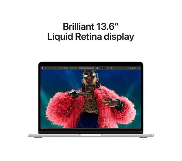 Custodia Protettiva Per MacBook Air 13,6 M2/M3/M4 2022-2025 - TPU Antiurto, Trasparente Nero - Foto 4