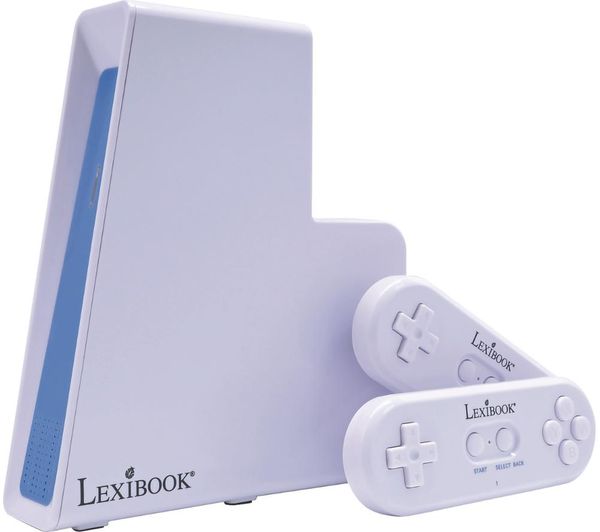 Lexibook Plug And Play Tv Game Console With 2 Controllers White