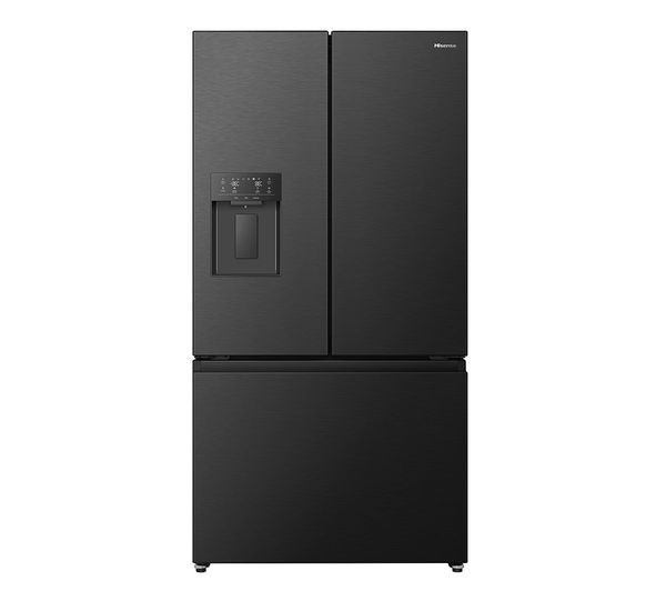 An image of HISENSE PureFlat RF815N4SEFE Smart Fridge Freezer - Black Stainless Steel