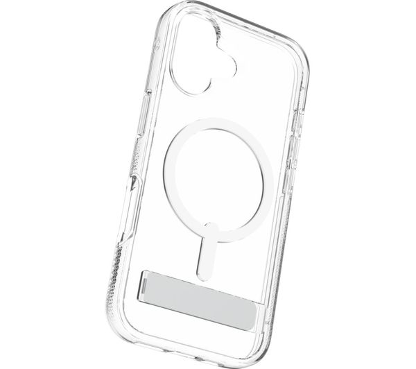 An image of ZAGG Crystal Palace Snap Kickstand iPhone 17 Case - Clear