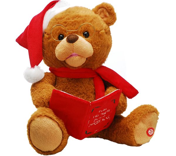Festive Animated Storytelling Bear With Book Festive Animated Storytelling Bear With Book